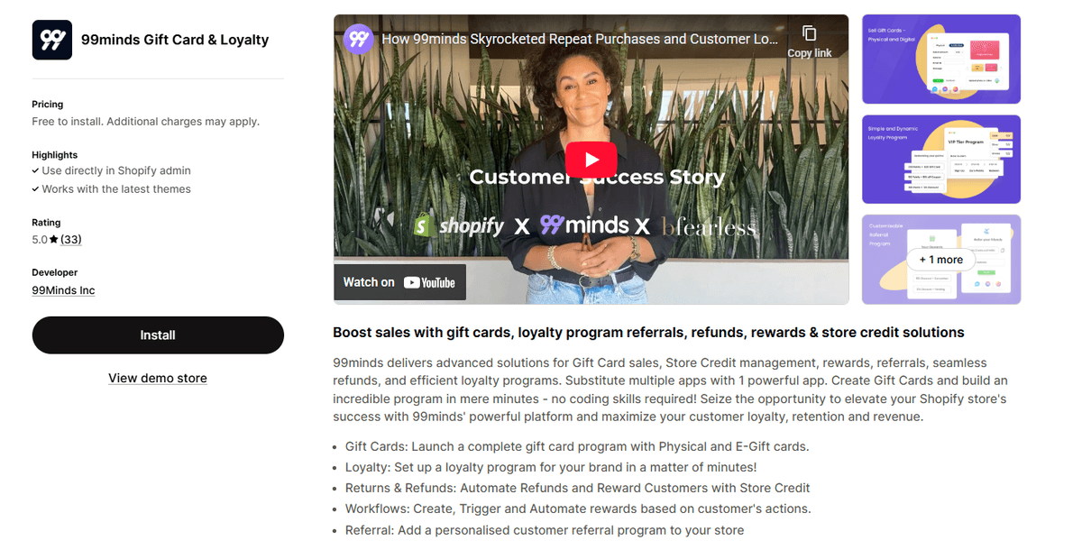 99minds Gift Card & Loyalty