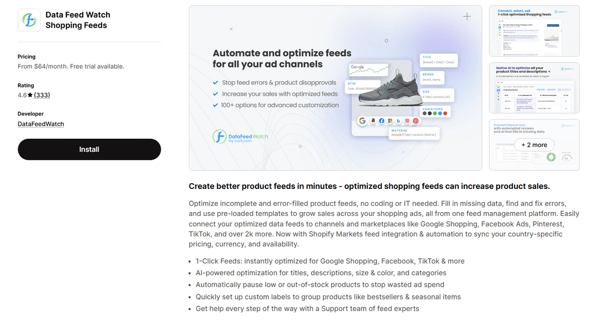 Data Feed Watch