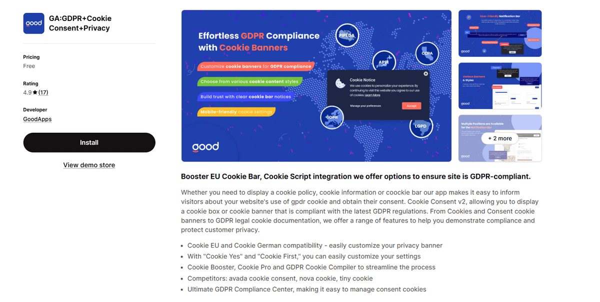 GA:GDPR+Cookie Consent+Privacy