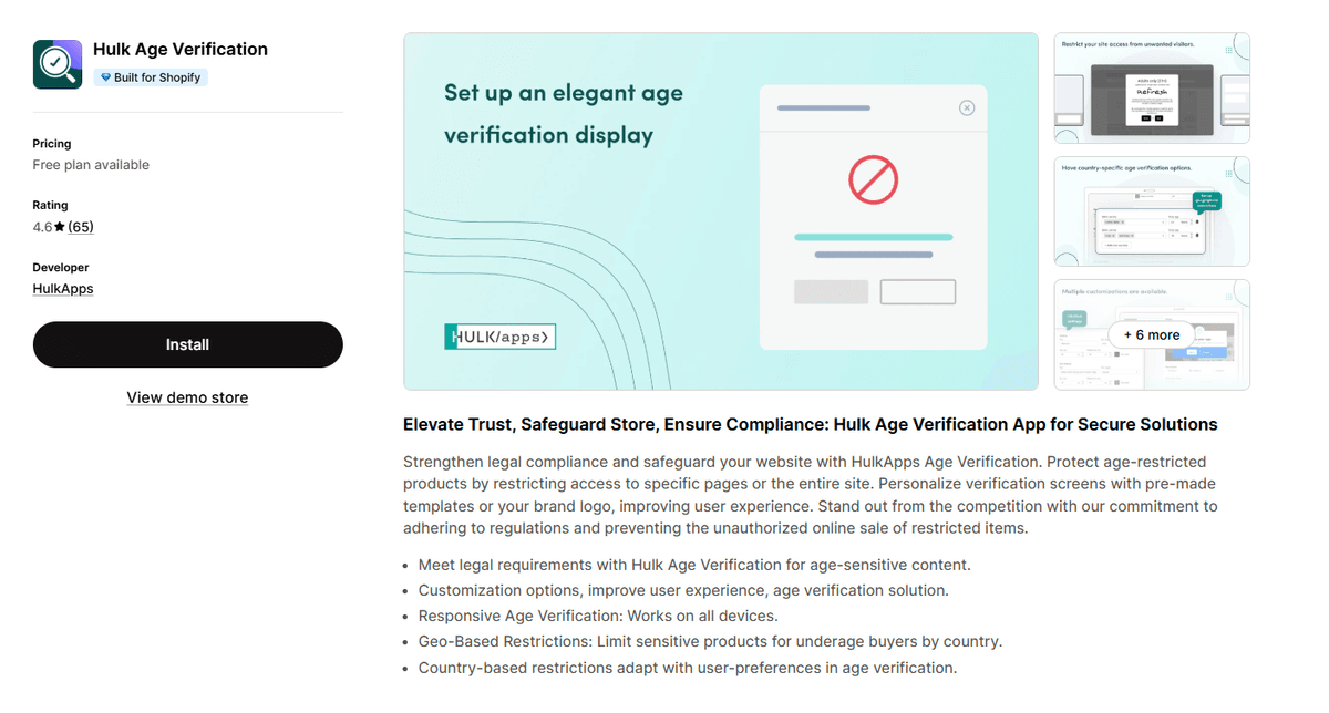 Hulk Age Verification