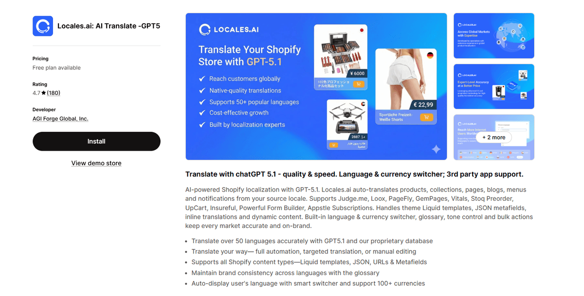 Locales.ai: AI Translate ‑GPT5