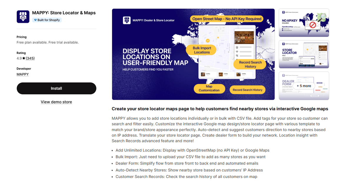 MAPPY: Store Locator & Maps