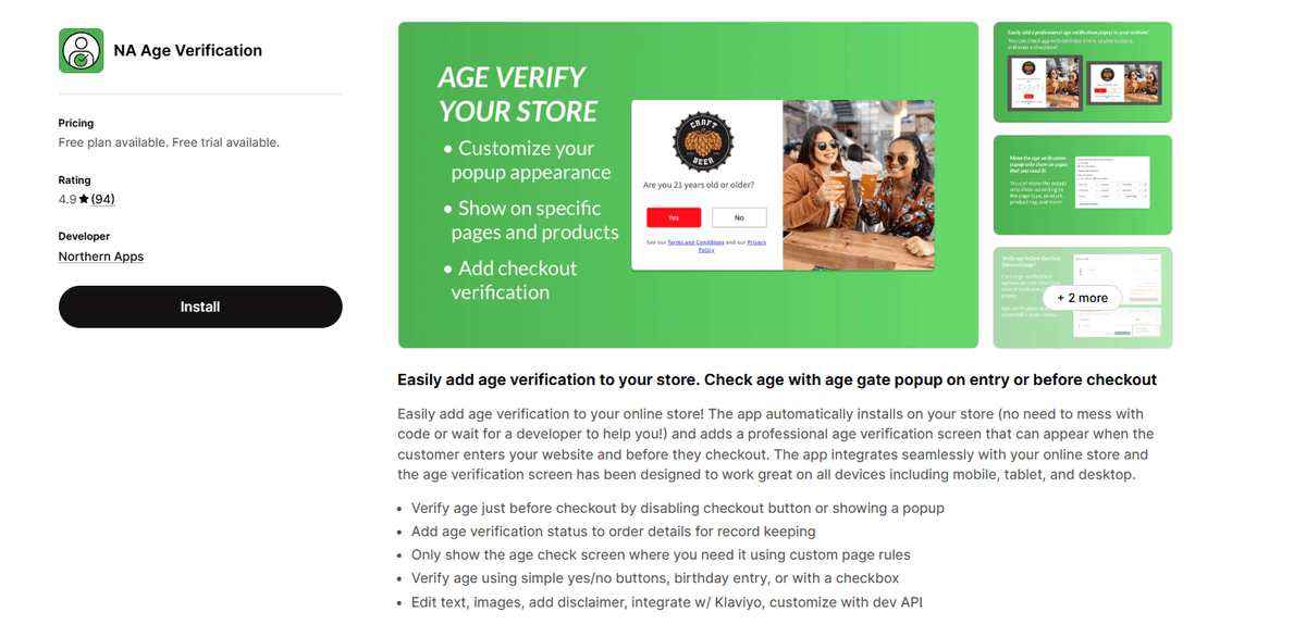 NA Age Verification