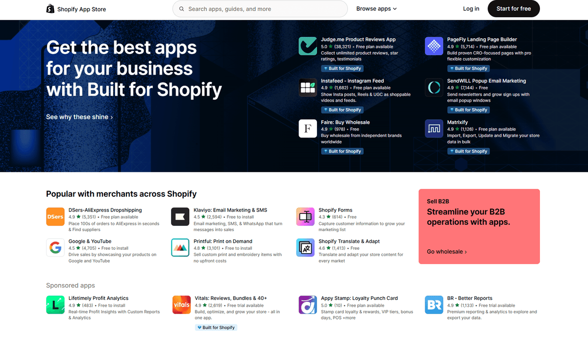 Shopify App Stores