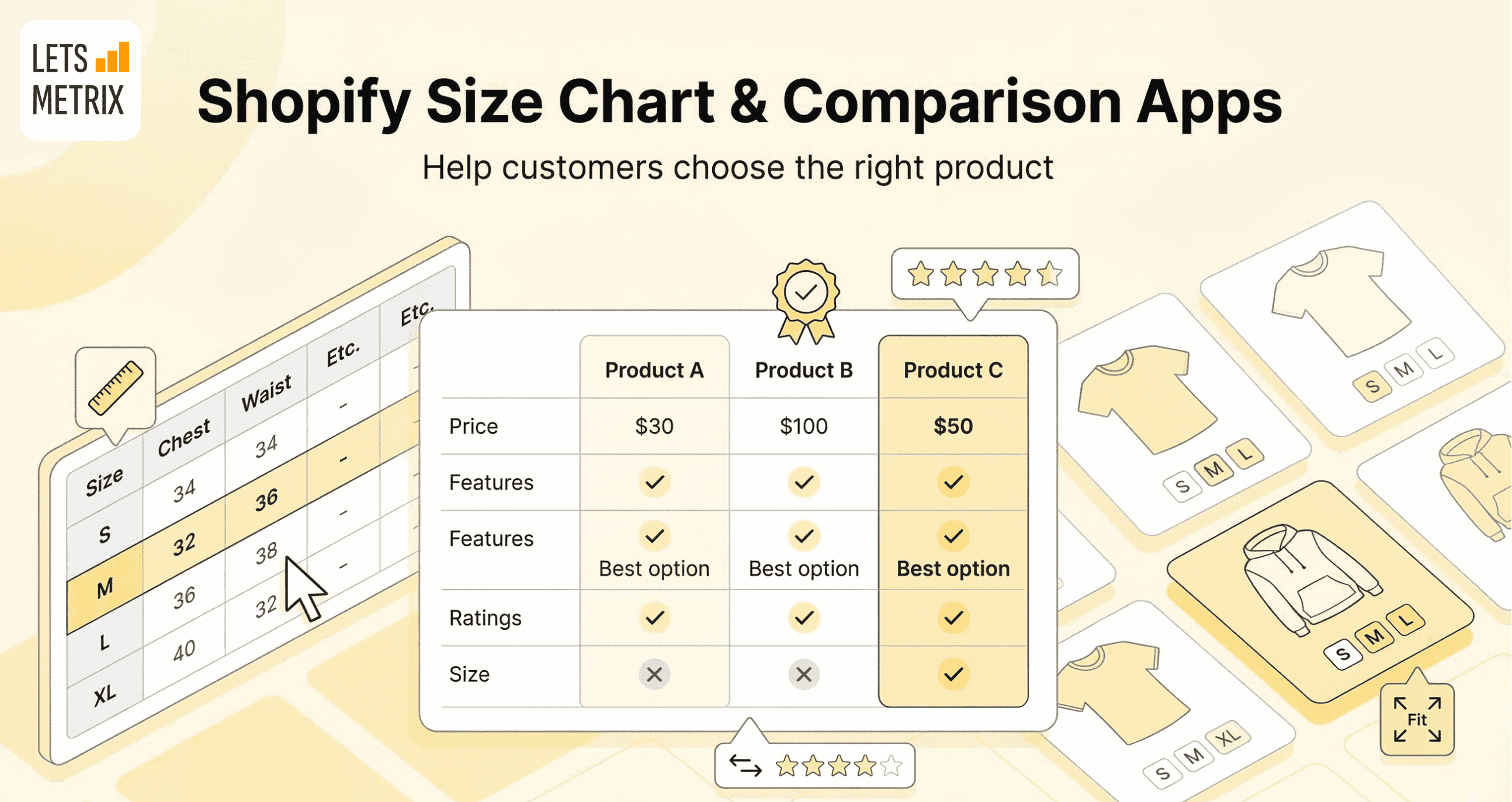 9 Best Shopify Size Chart & Product Comparison Apps in 2026