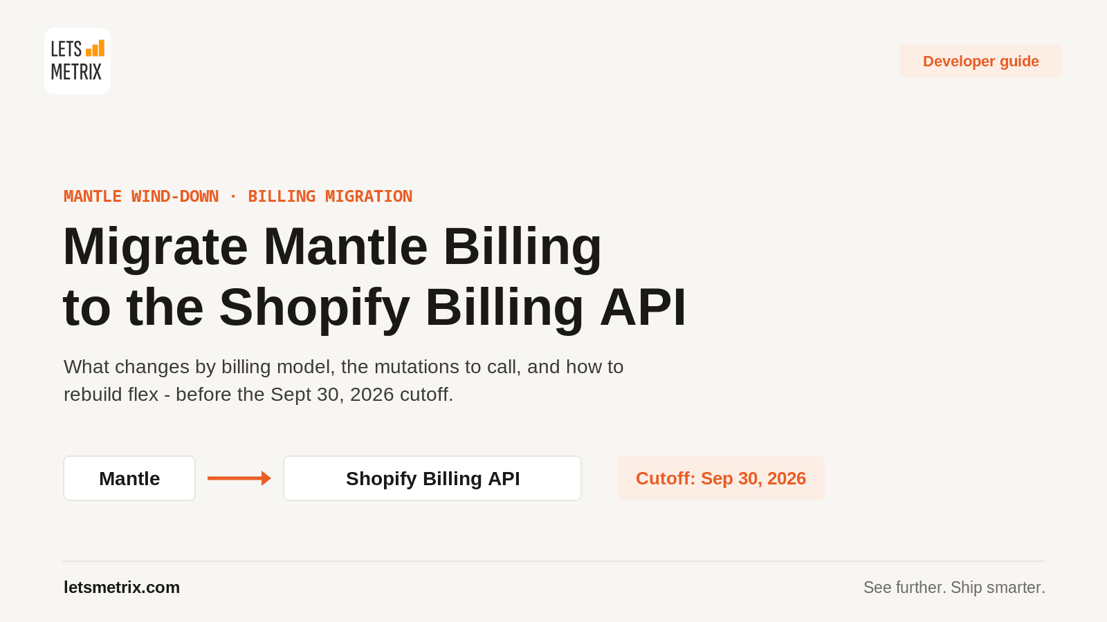 Mantle Billing Migration: A Shopify Developer's Guide