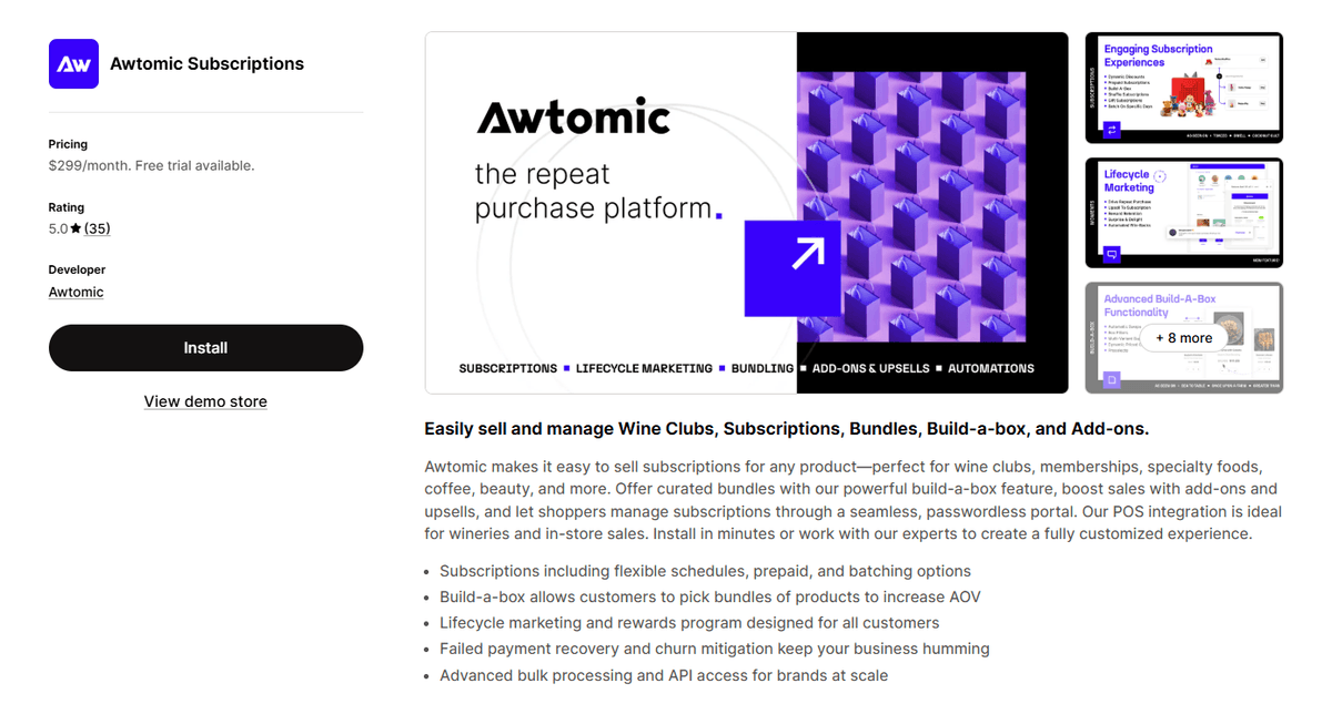 Awtomic Subscriptions