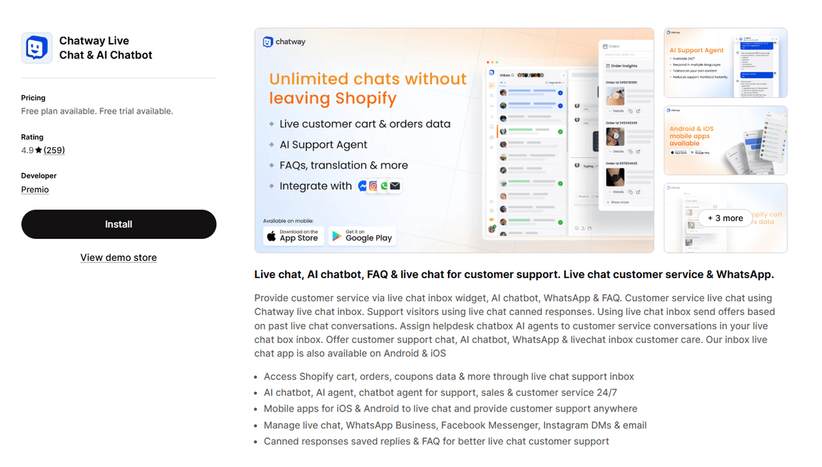 Chatway Live Chat Ai Chatbot