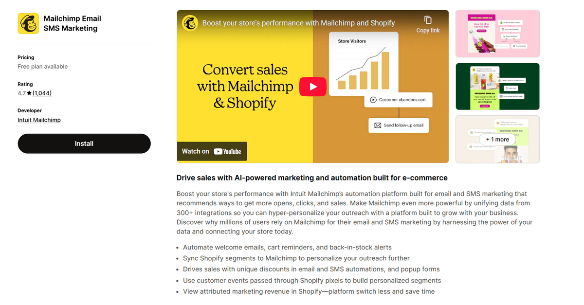 Mailchimp Email SMS Marketing