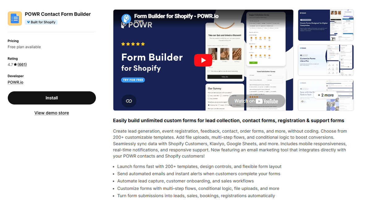 Powr Contact Form Builder