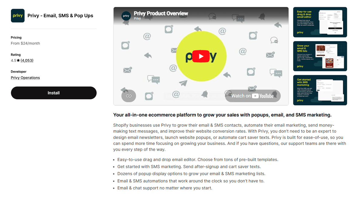 Privya Email Sms Pop Ups