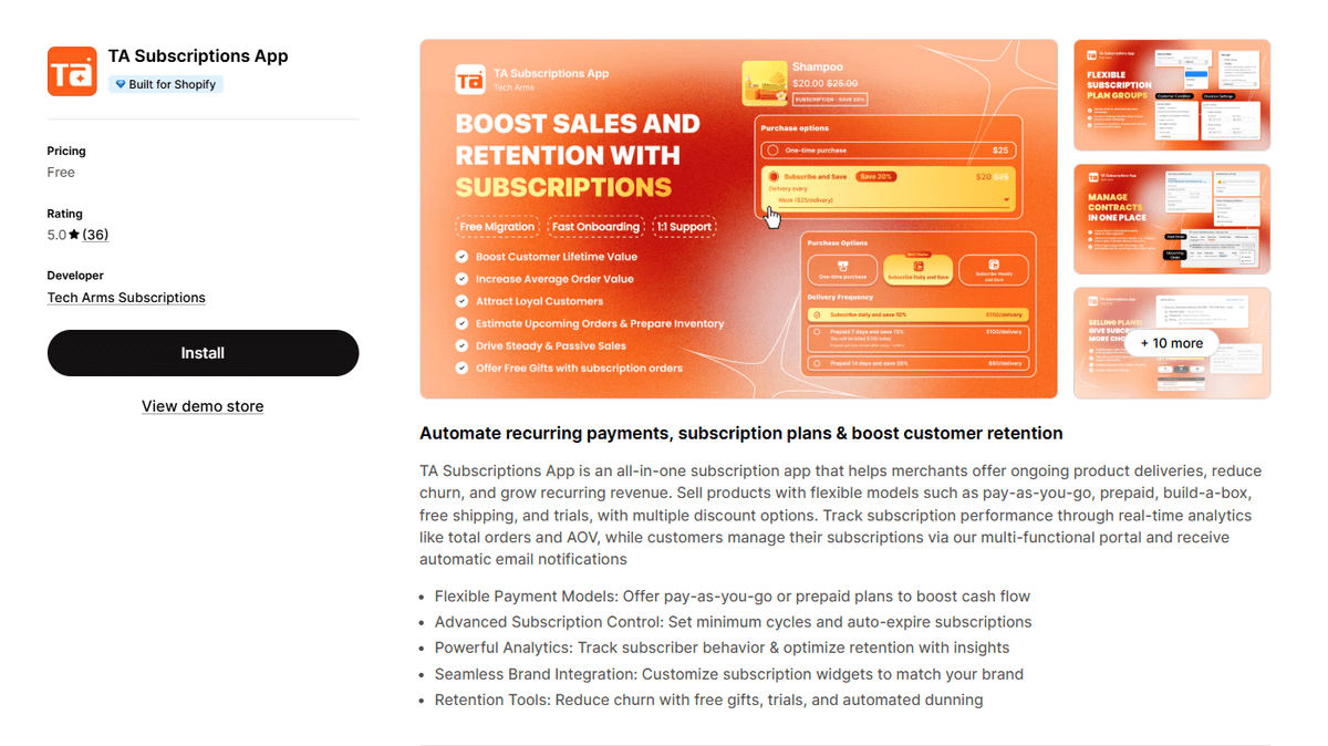 Ta Subscriptions App