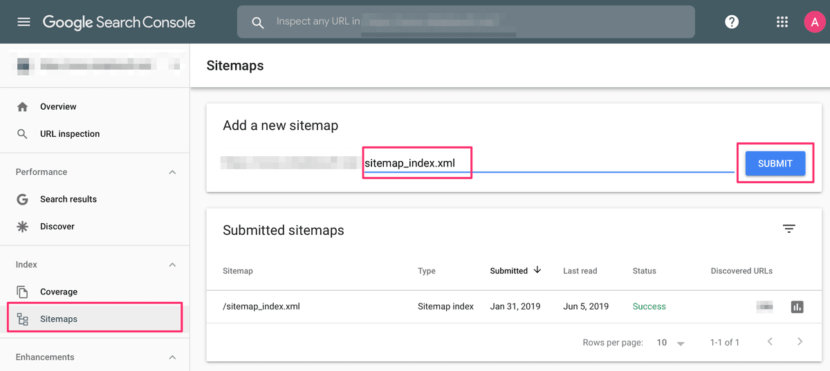 Submit Sitemap Google Search Console