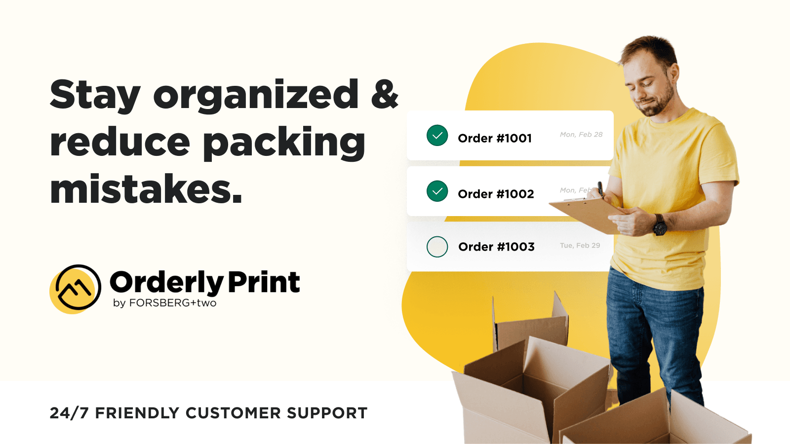 Orderly Print – Order Printer to pick, pack & invoice faster
