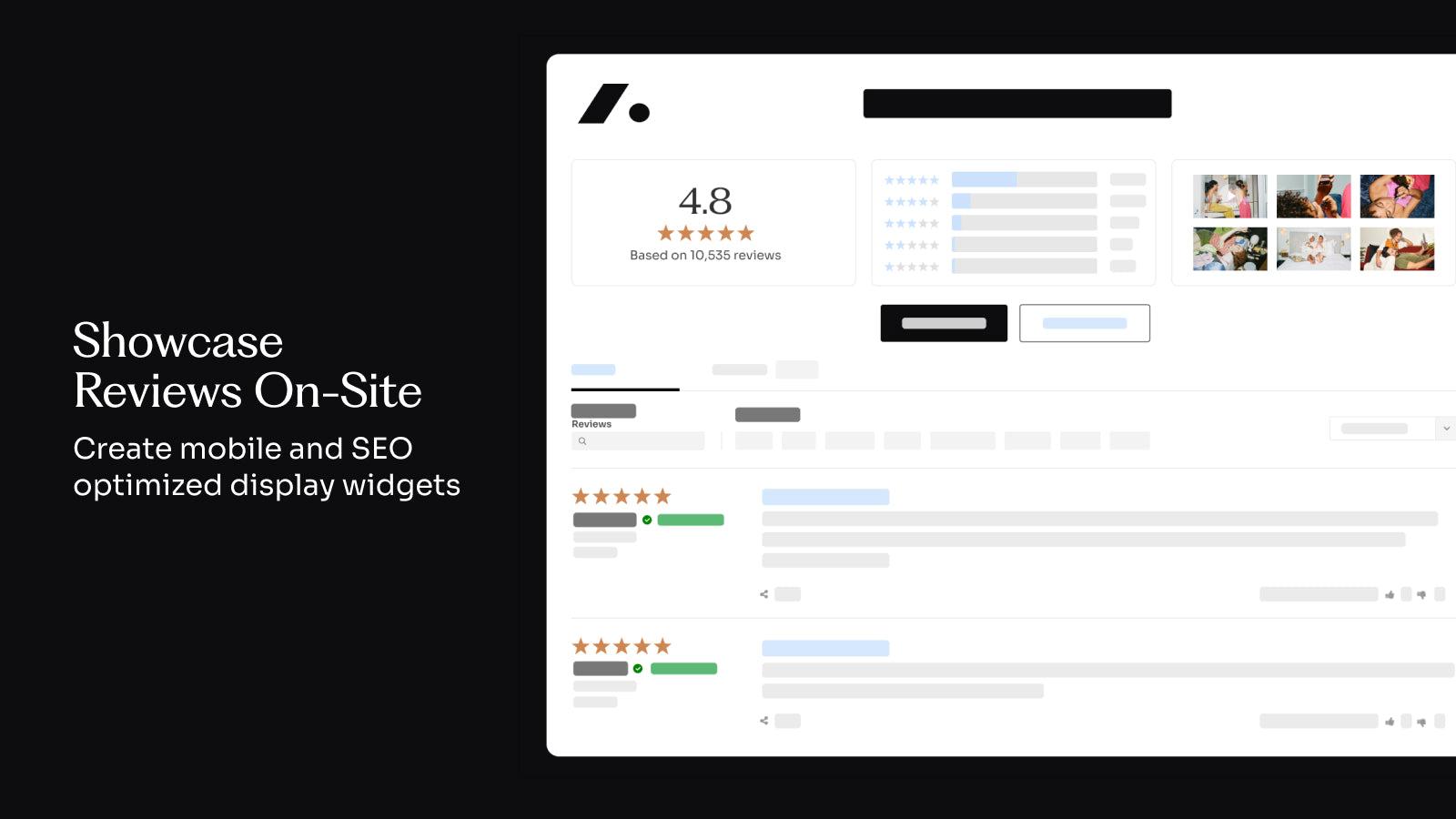 Reviews Display Widget