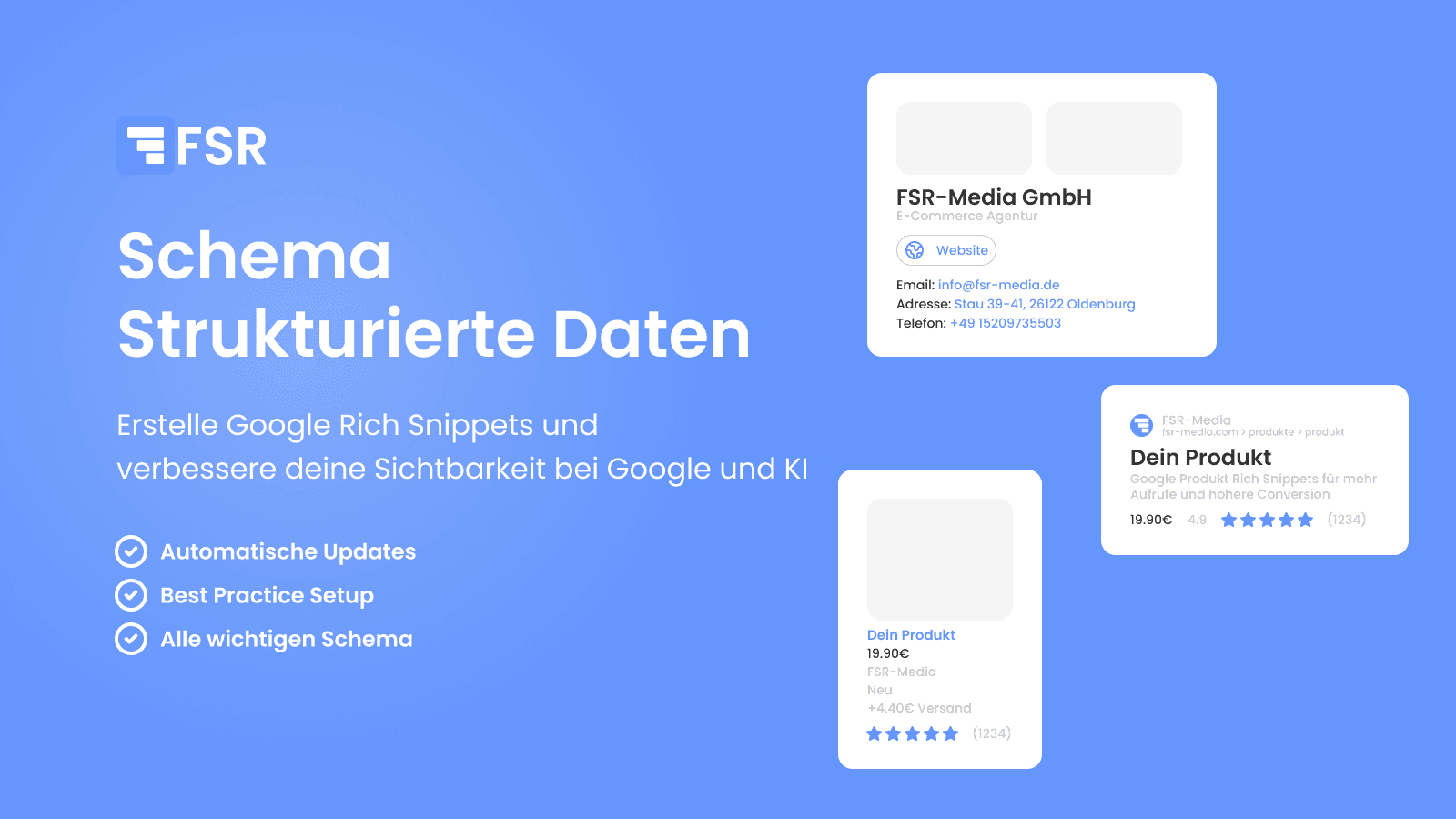 App-Übersicht: Google Rich Snippets und Vorteile der App.