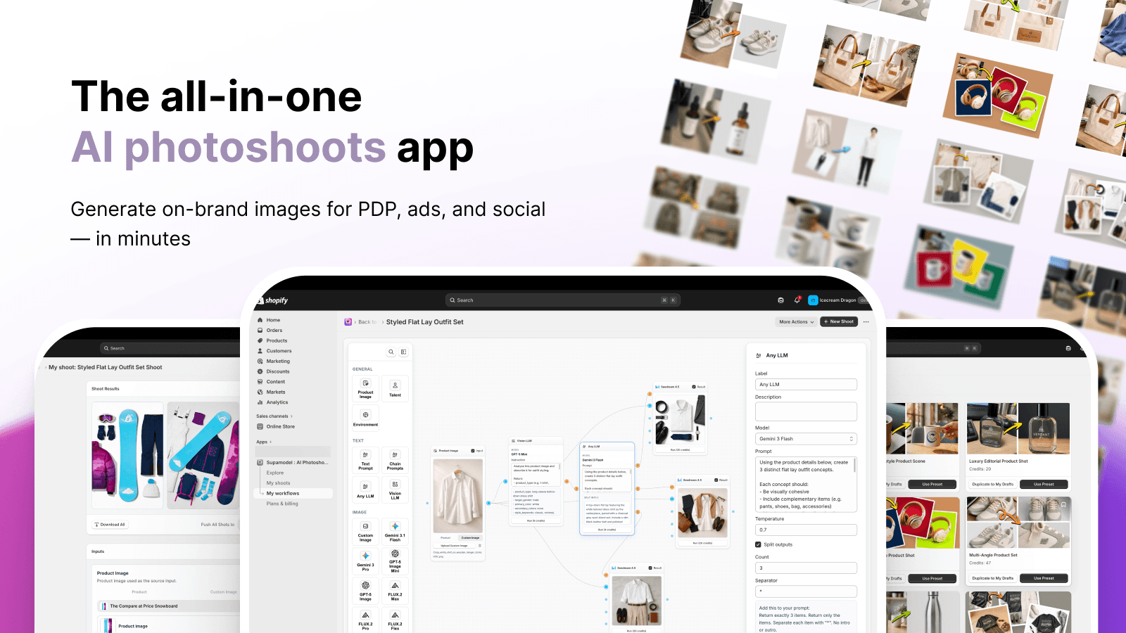 All-in-one AI app for product photoshoots