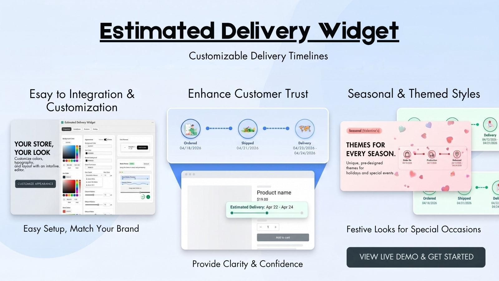 Add Smart Shipping Visibility to your product page