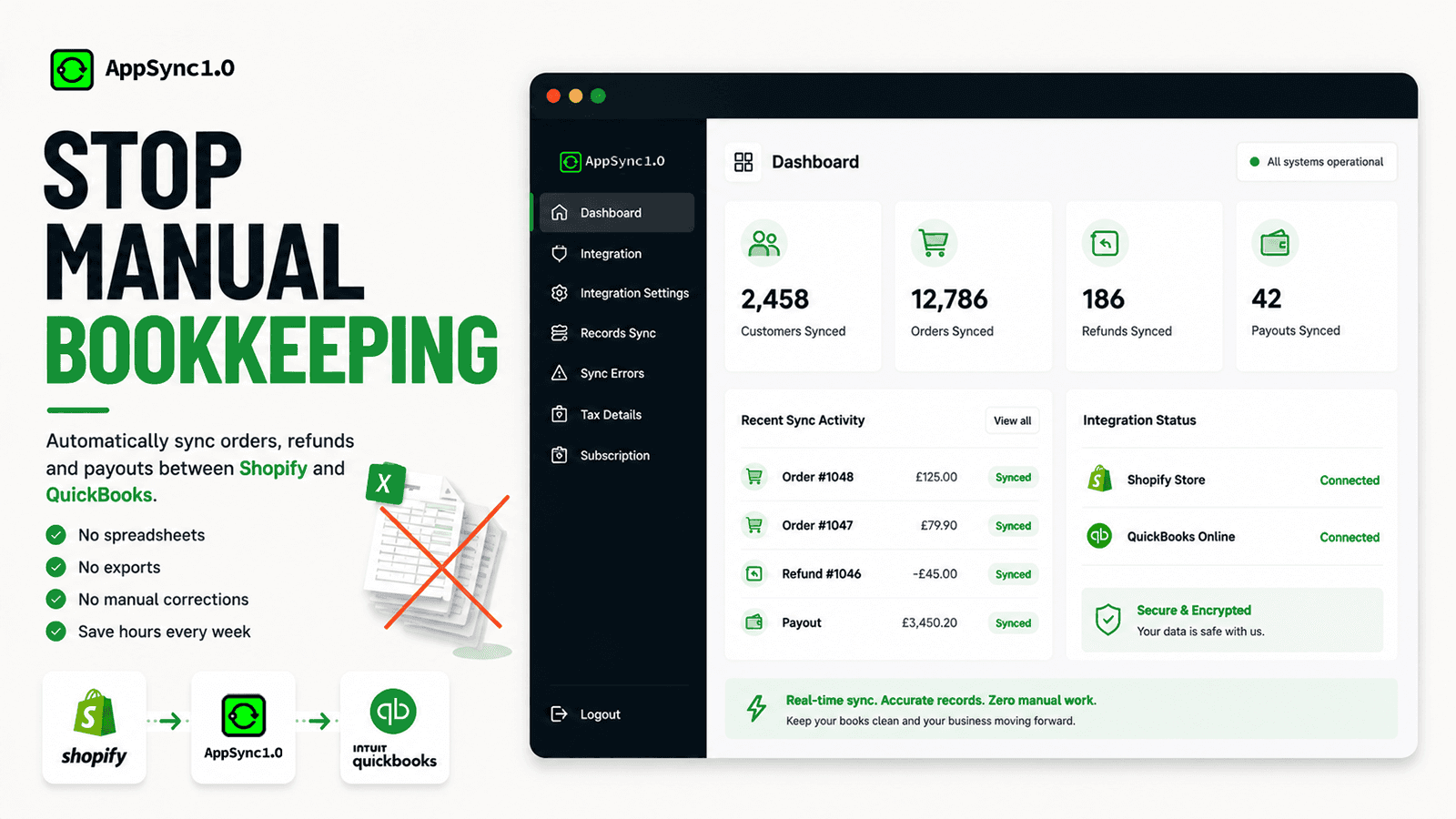 Automate bookkeeping and eliminate manual exports