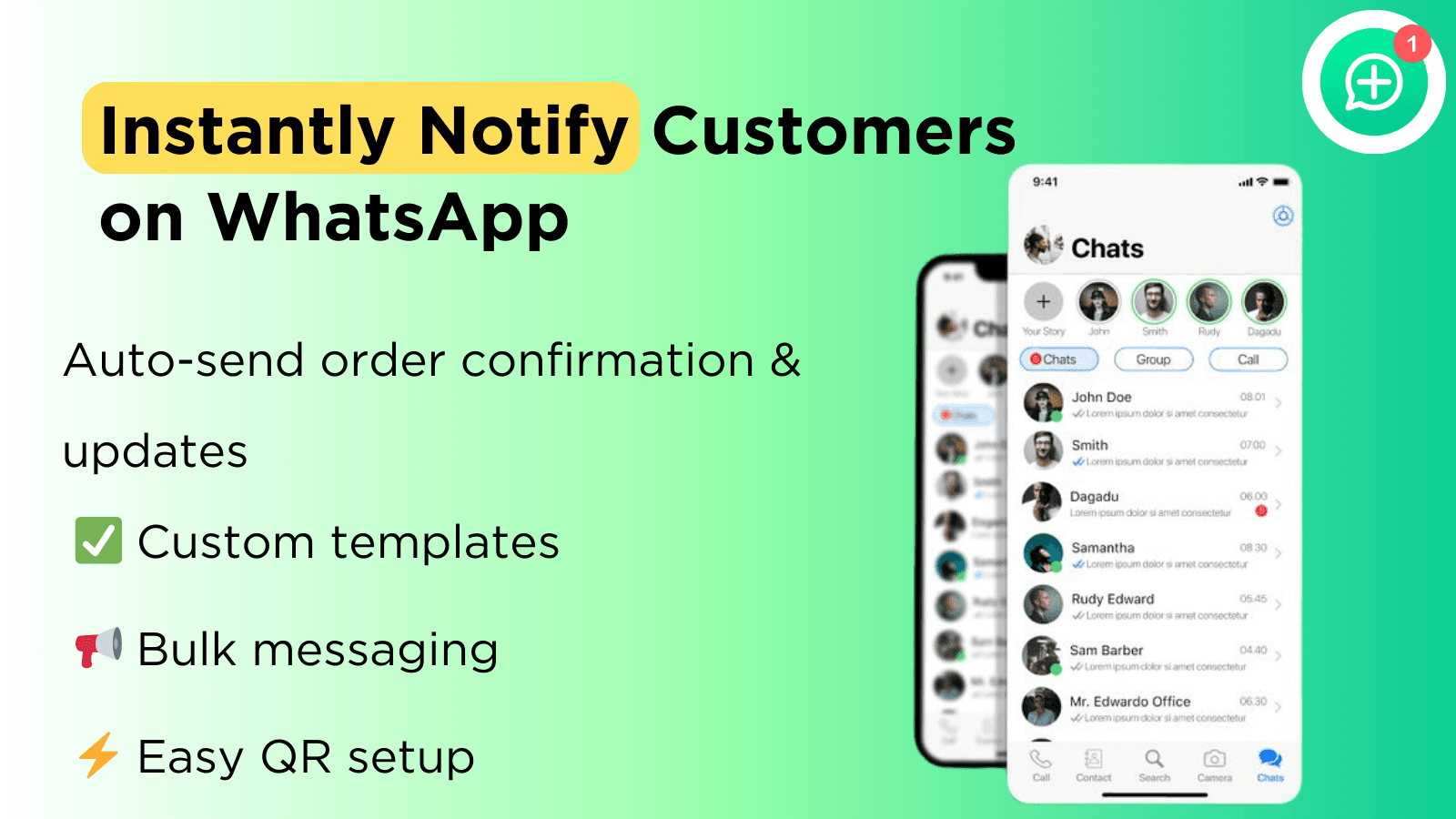 whatsapp message notifications