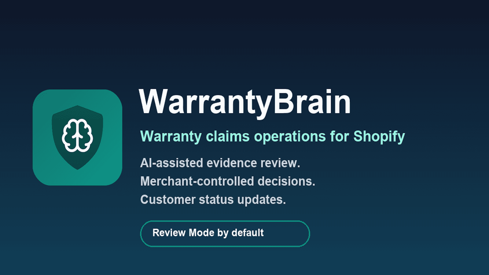 Warranty workflow: AI review, risk signals, merchant approval