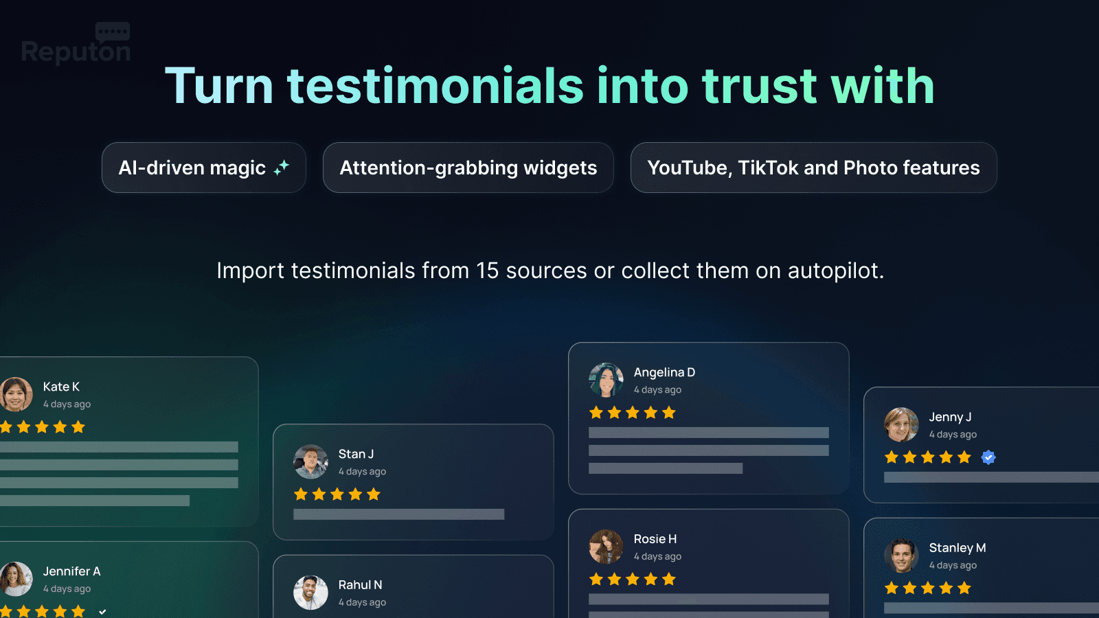 Testimonial slider widget