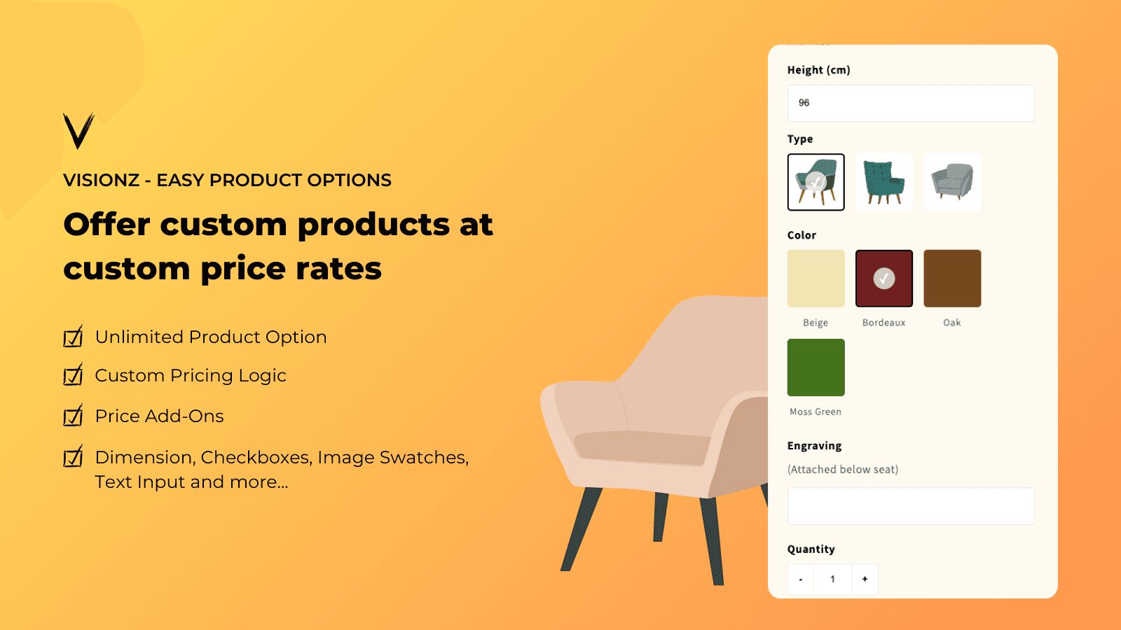 Offer custom price rates