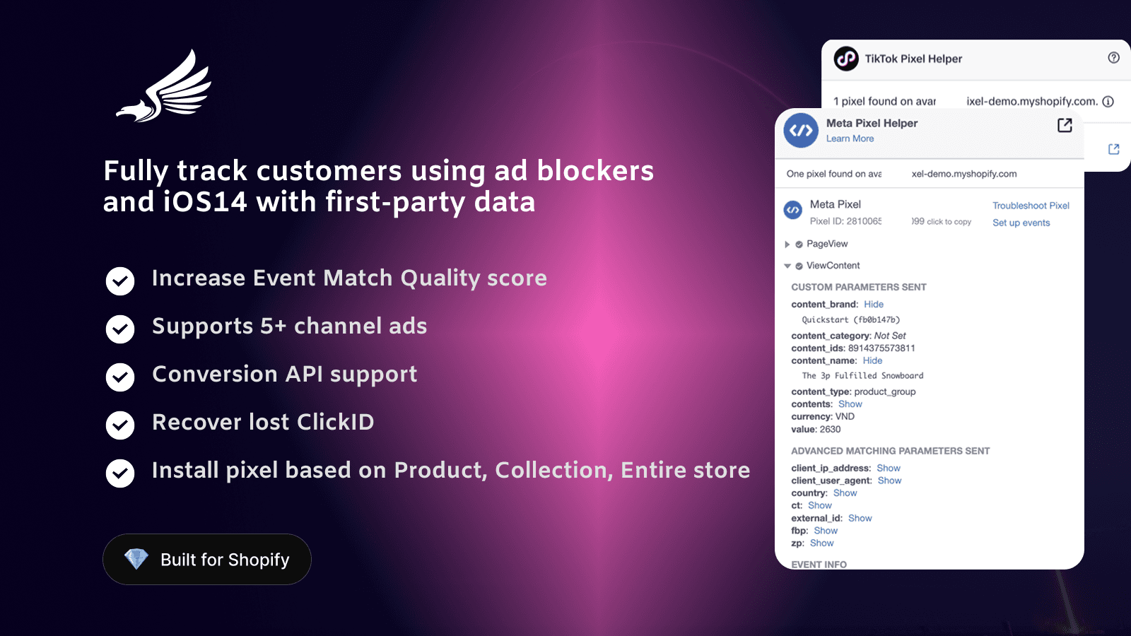 Track events via server side to minimize missed events