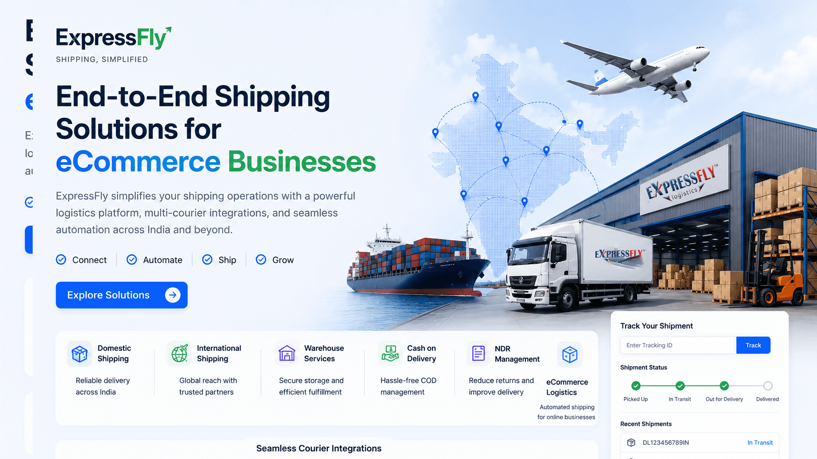 Multi-courier integrations, COD, NDR management & many more