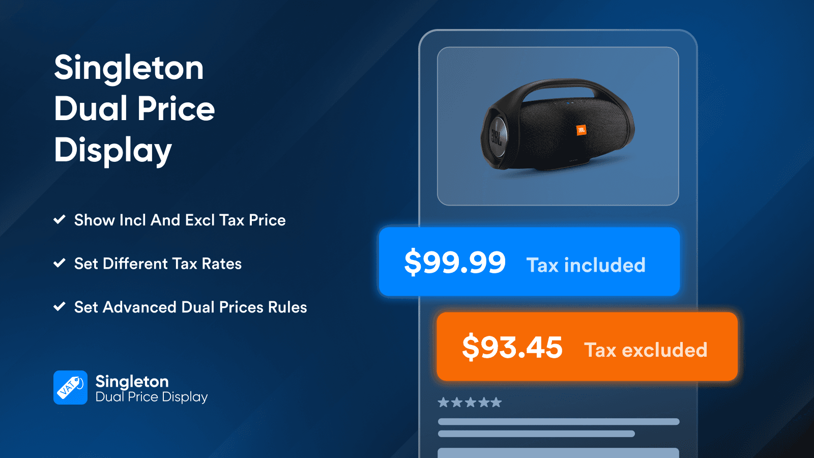 Show tax-included and tax-excluded prices for your products