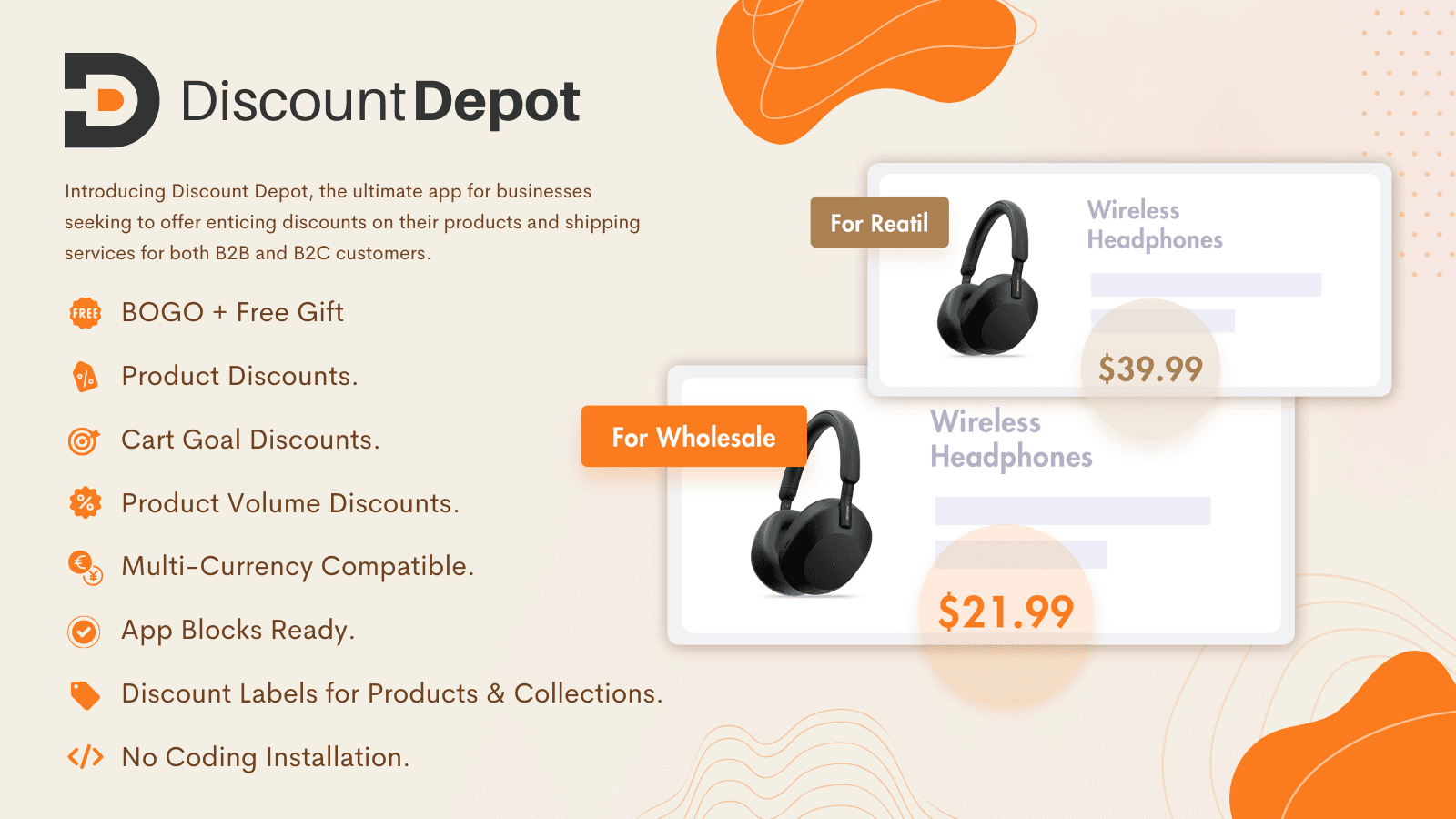 Products & Shipping Discounts App for Shopify