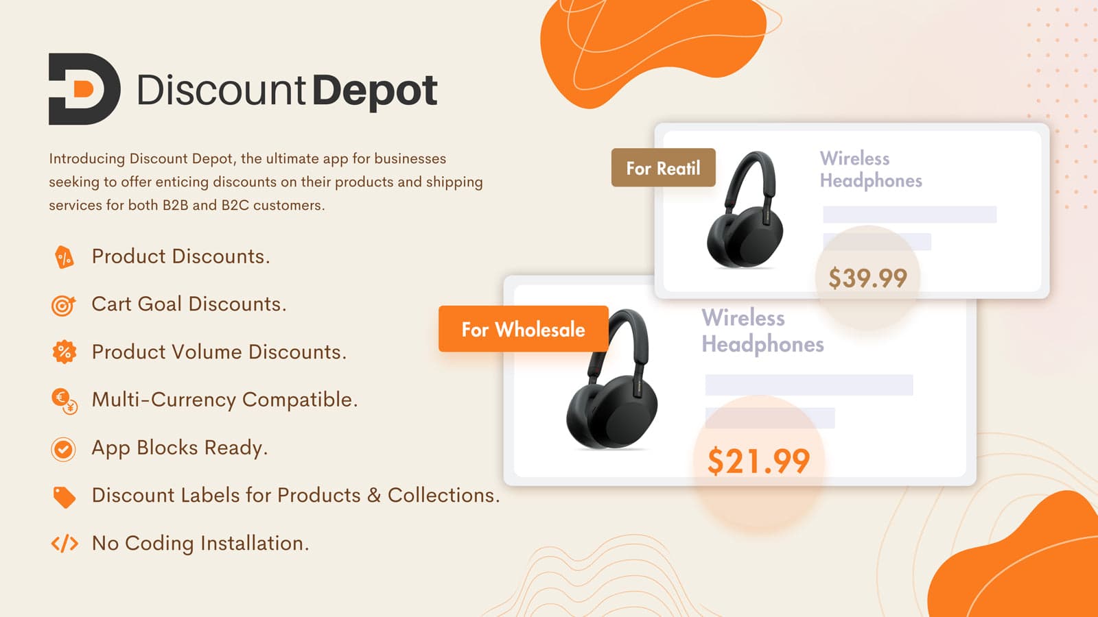 Products & Shipping Discounts App for Shopify