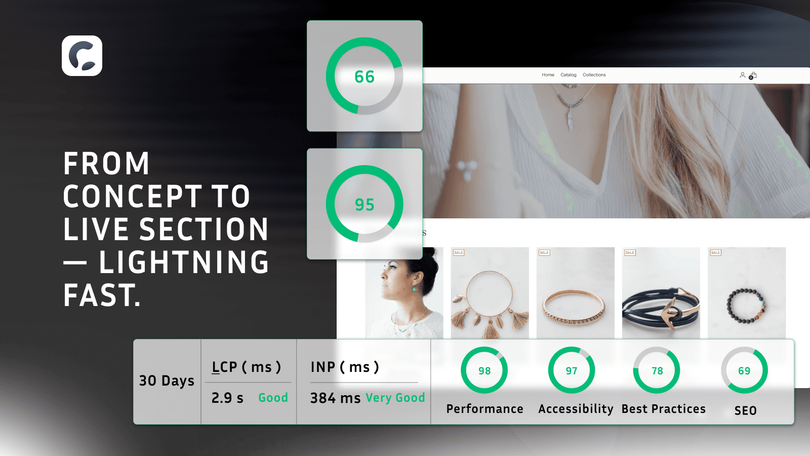 Universal Theme Sections fast store