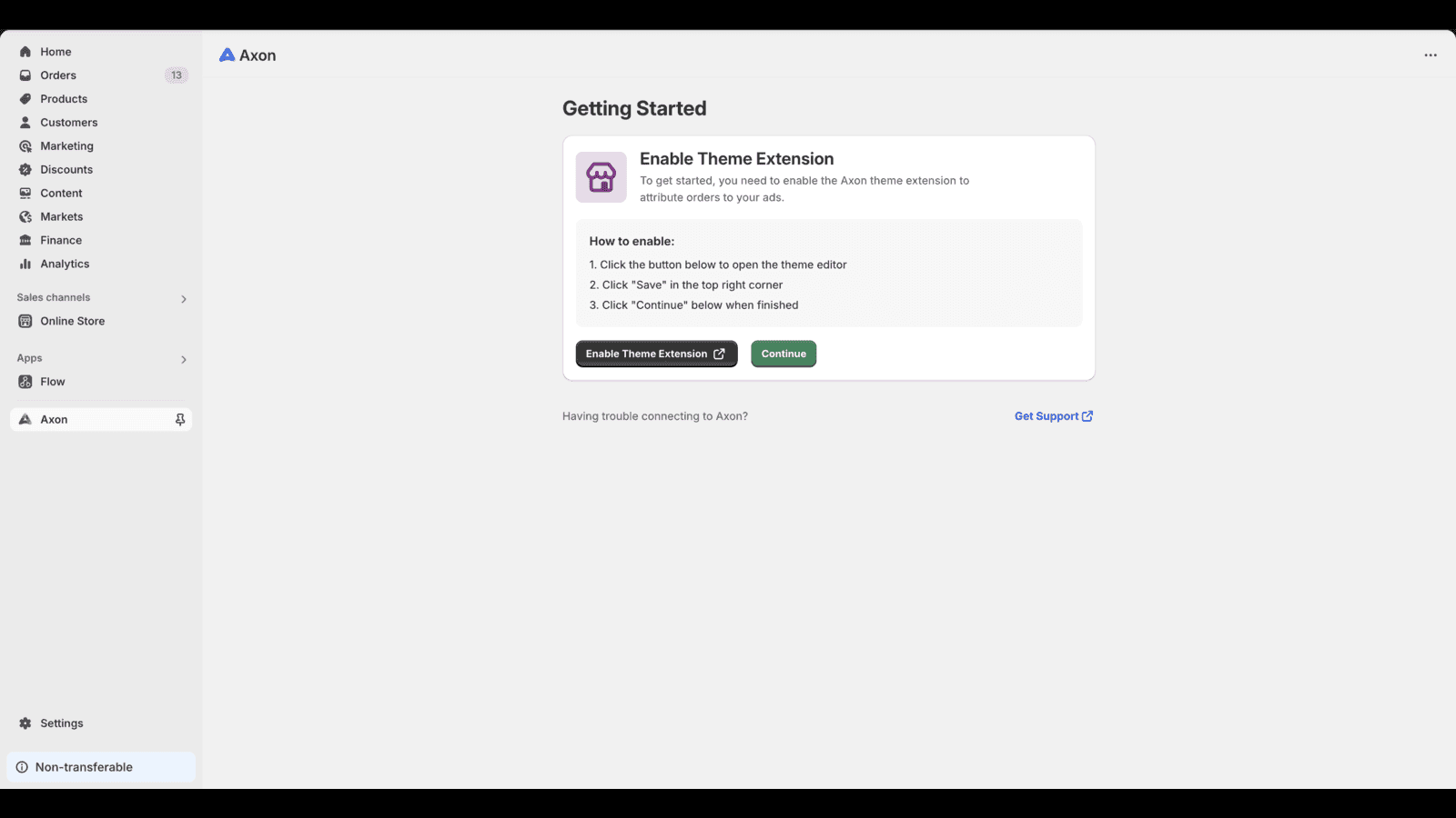 Step 1: Enable Theme Extension