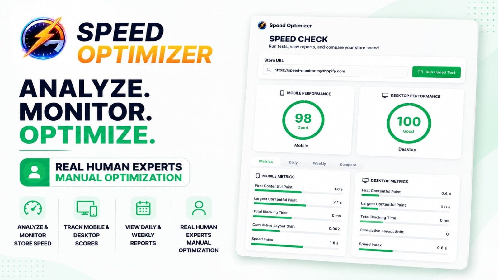 Dashboard page