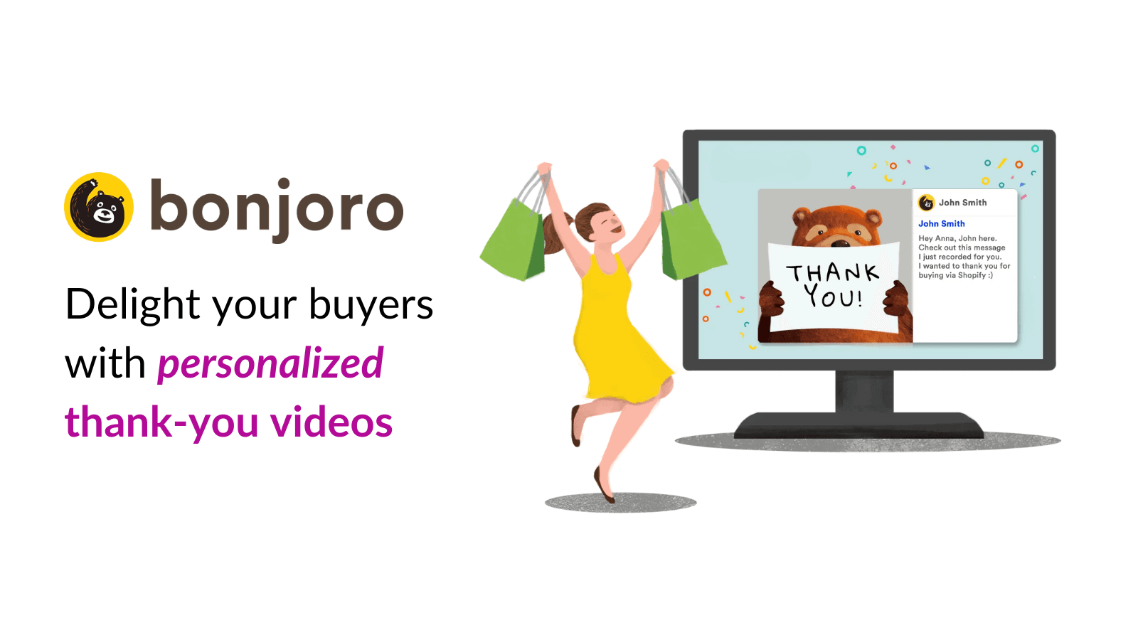 Bonjoro thank-you video banner