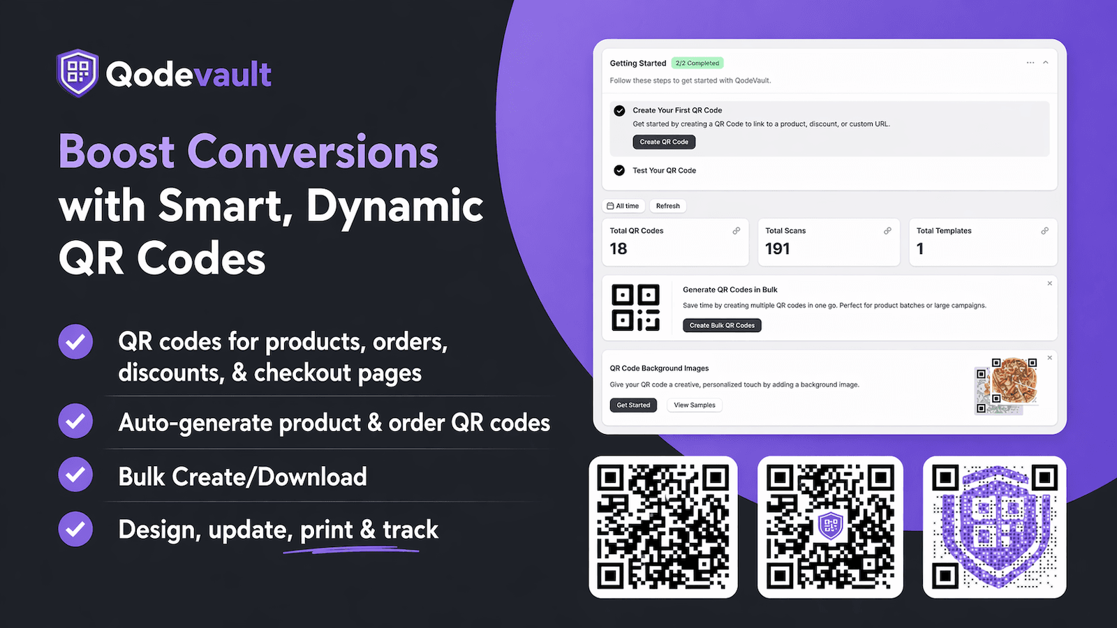 Generate Unlimited QR Codes