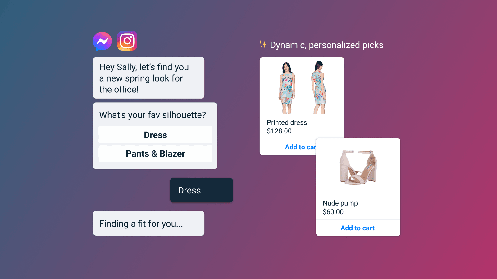 Drag and drop conversation building