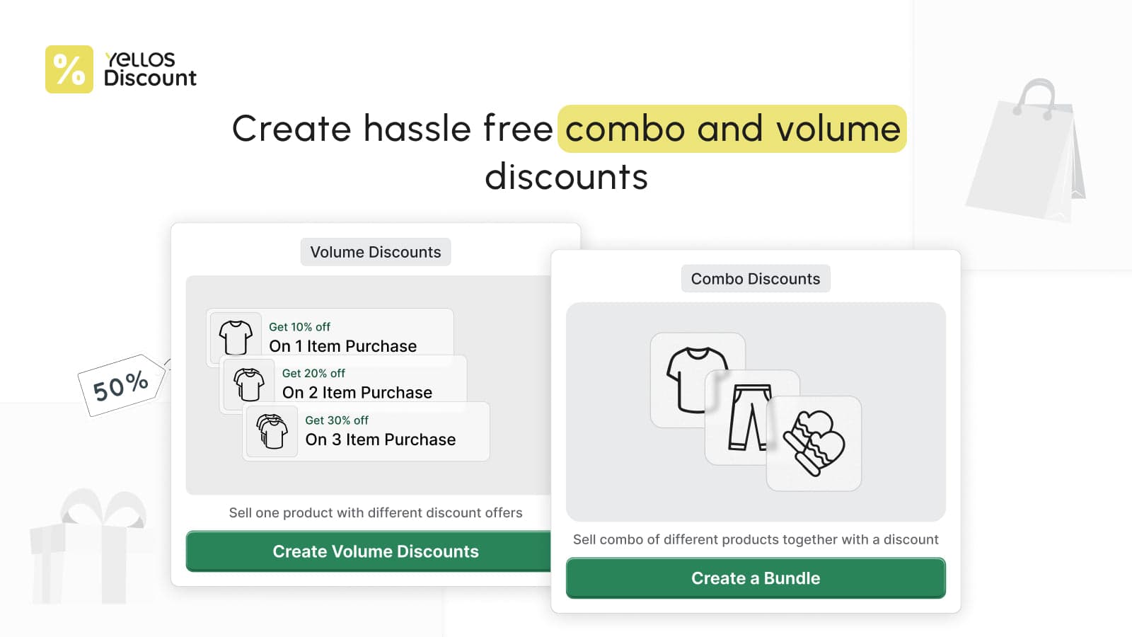 Create hassle free bulk and volume discounts
