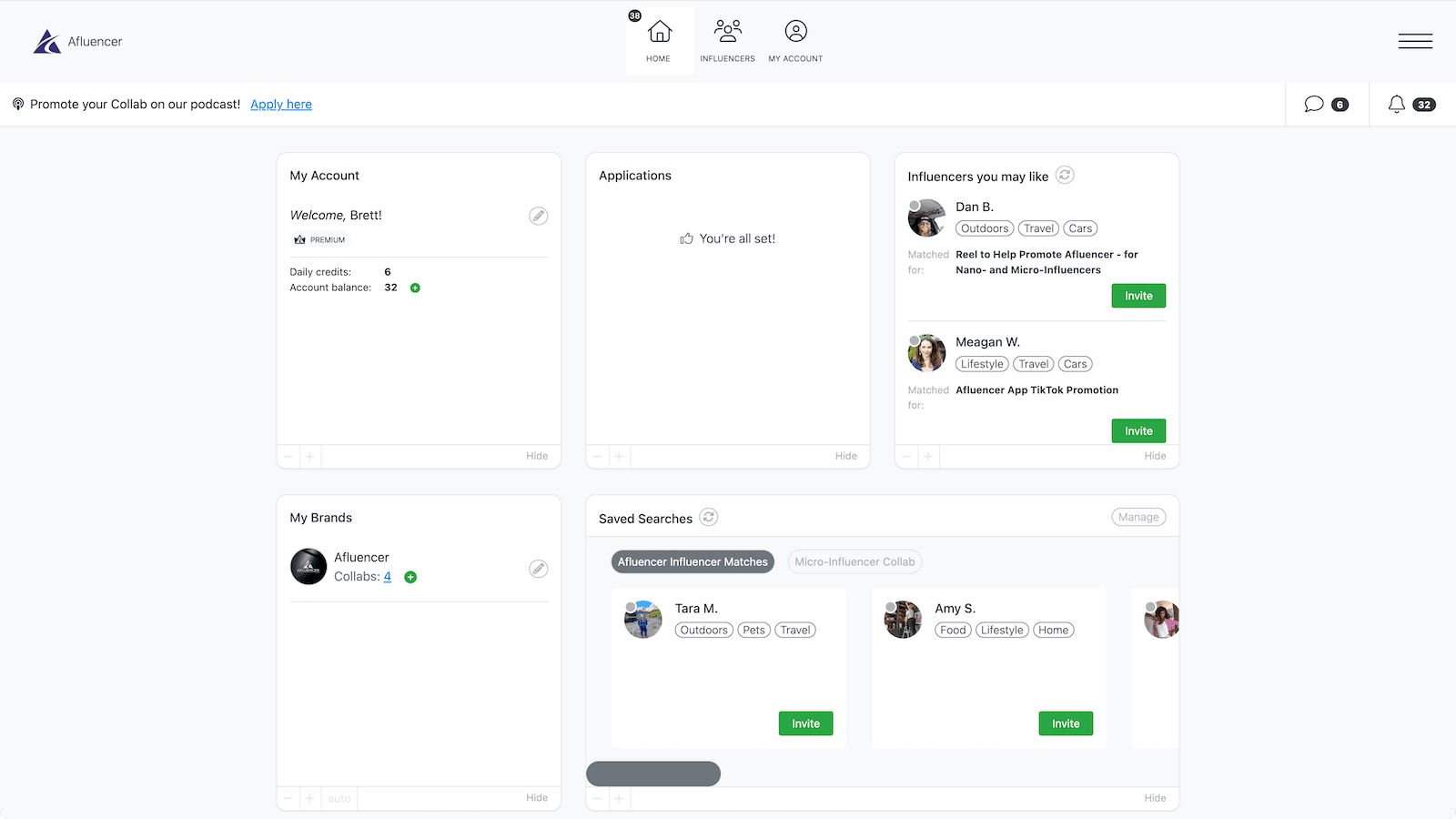 Discover influencers & creators matched perfectly to your brand.
