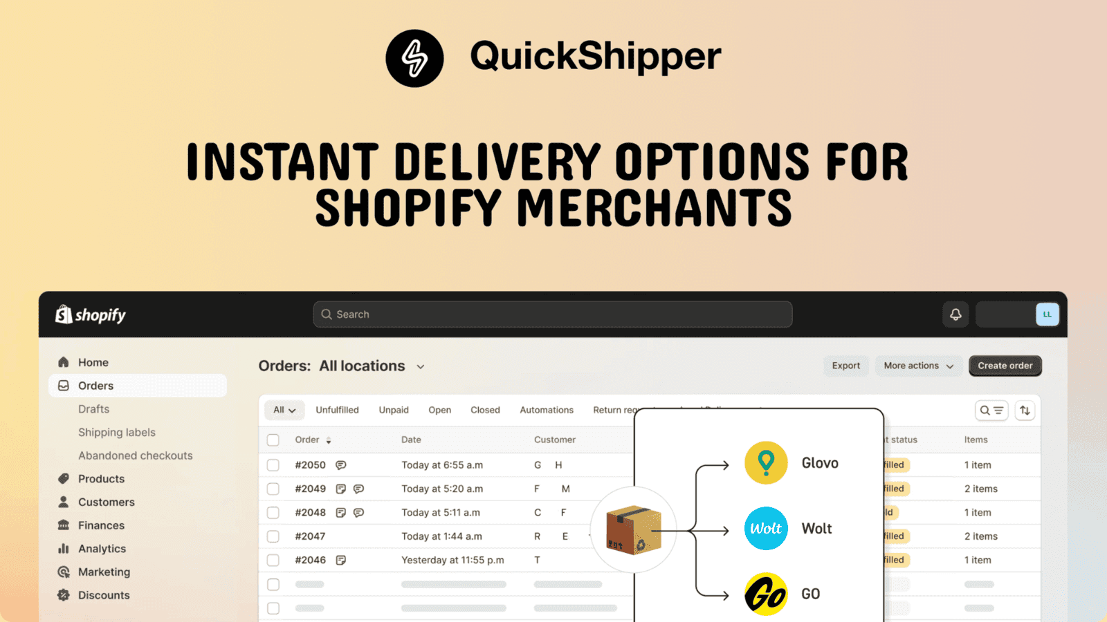Local delivery for Shopify store