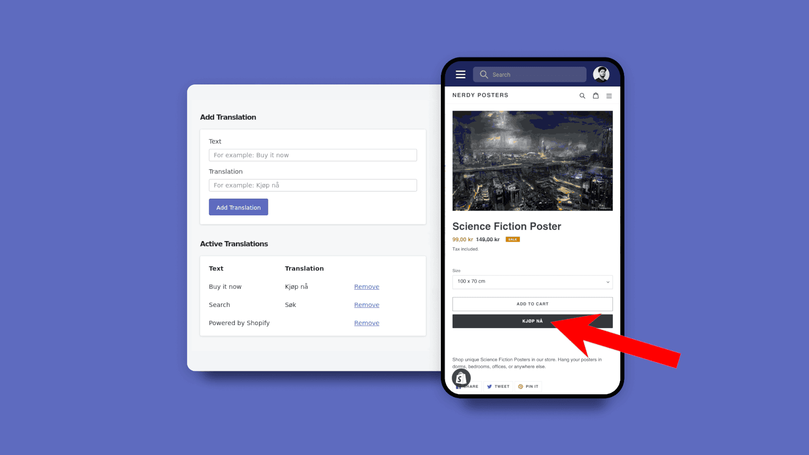 Translate hard-coded texts