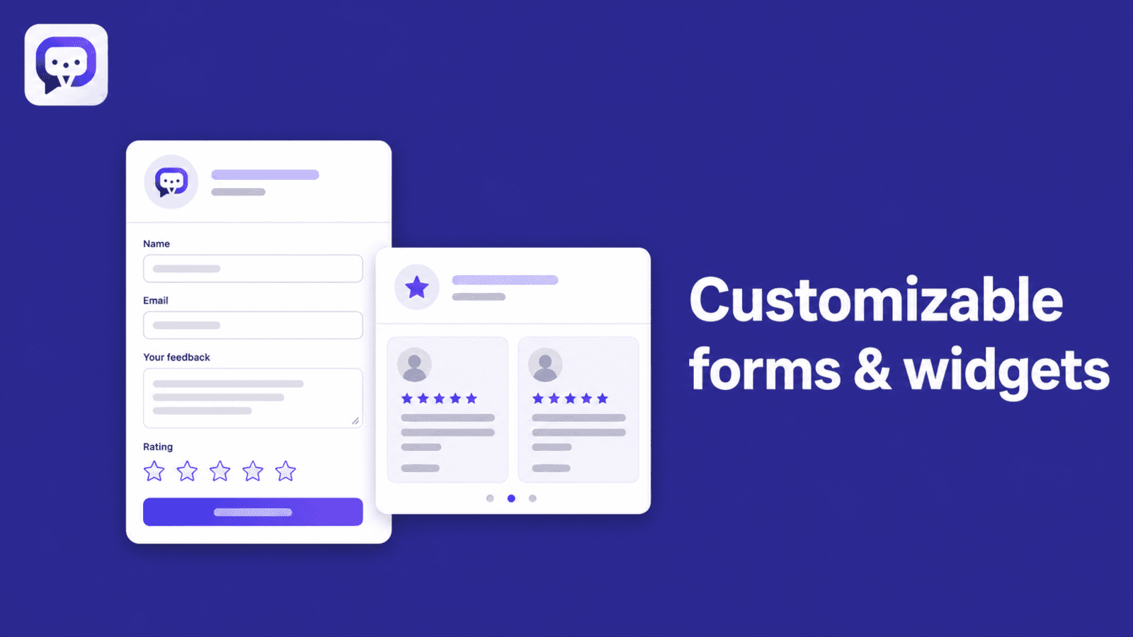 Customizable form & widgets
