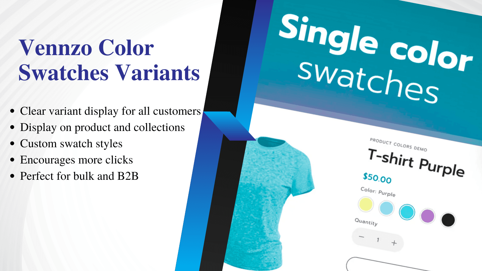 Vennzo Color Swatches Variants