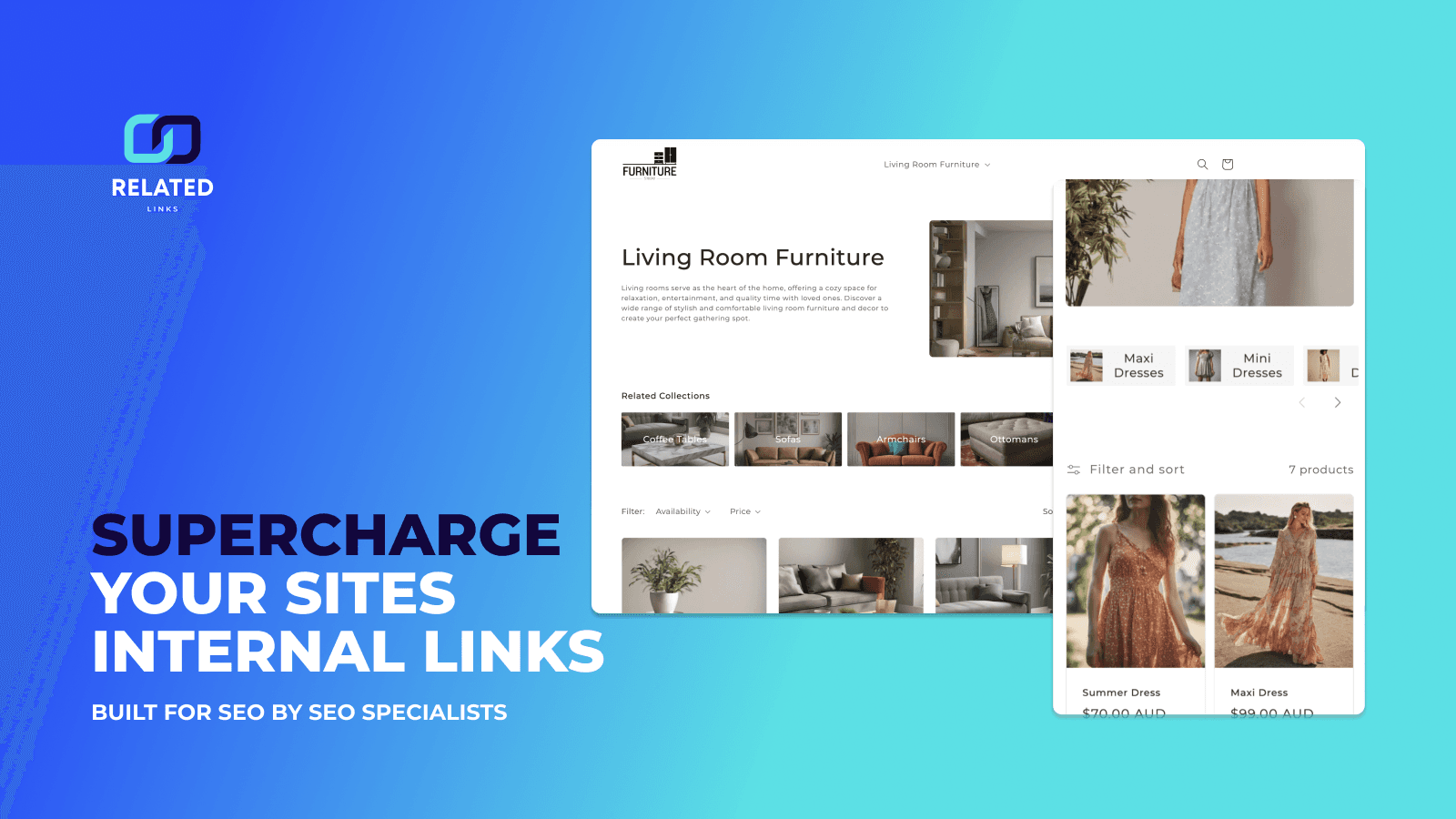 collection internal linking for shopify site