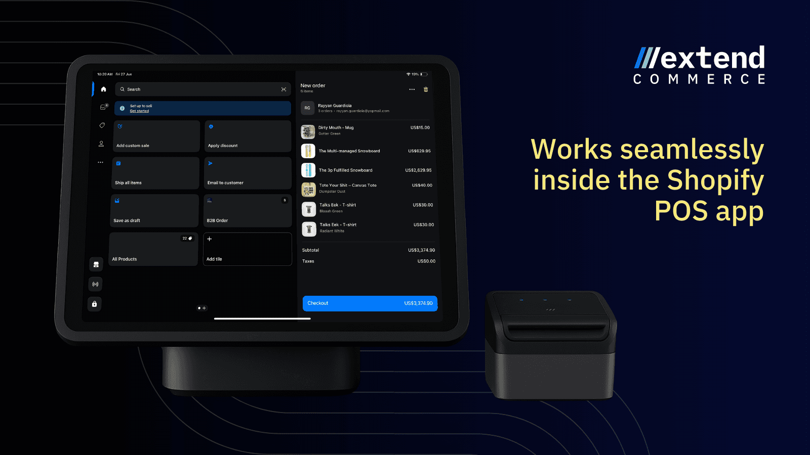 Works with Shopify POS