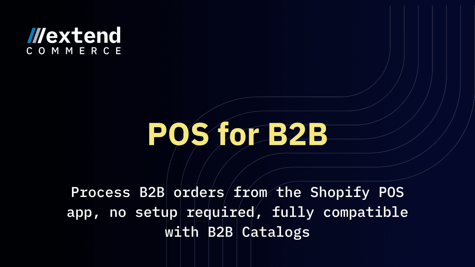Extend POS for B2B