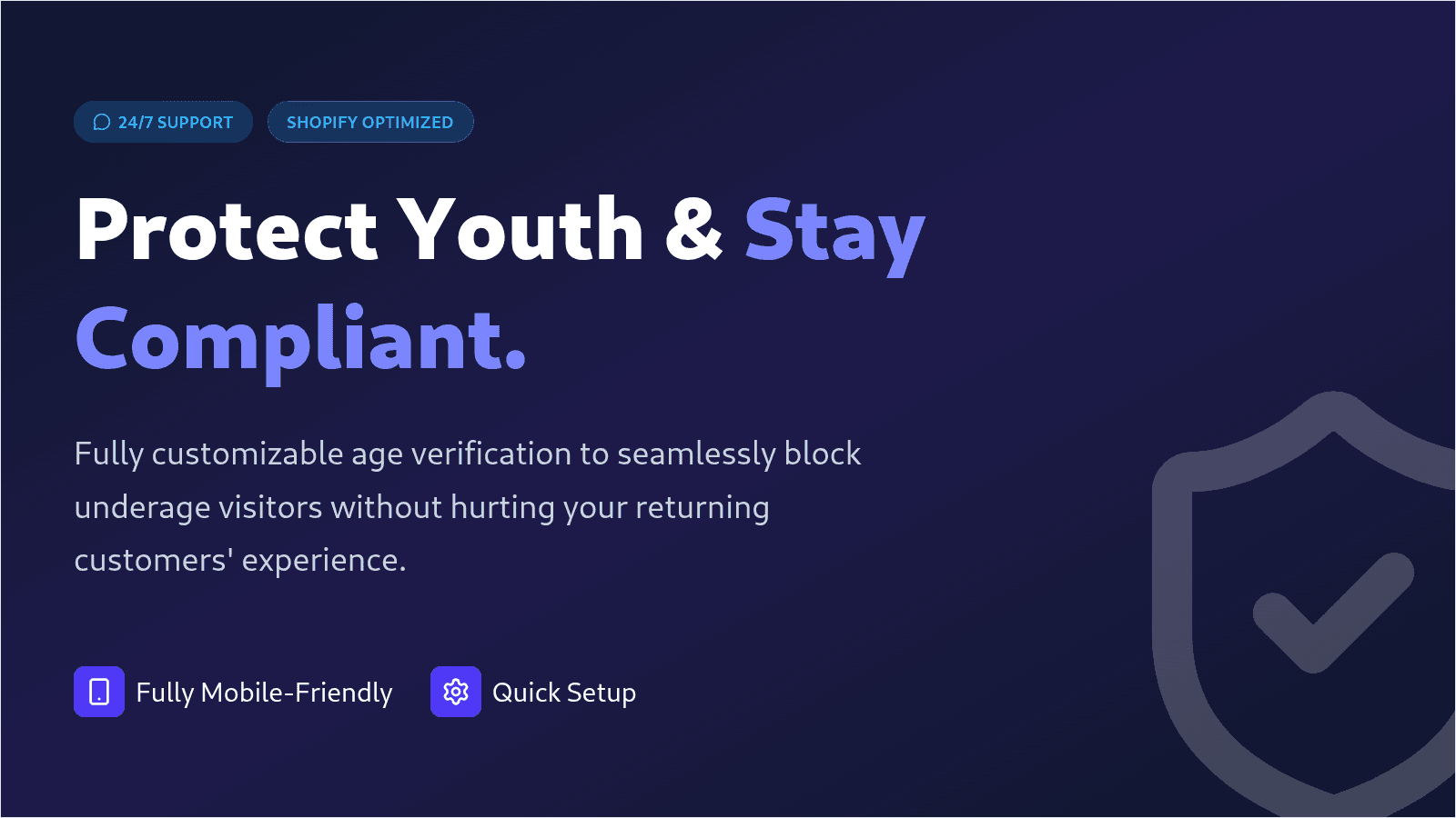 age verification popup age gate age check restrict underage 18+