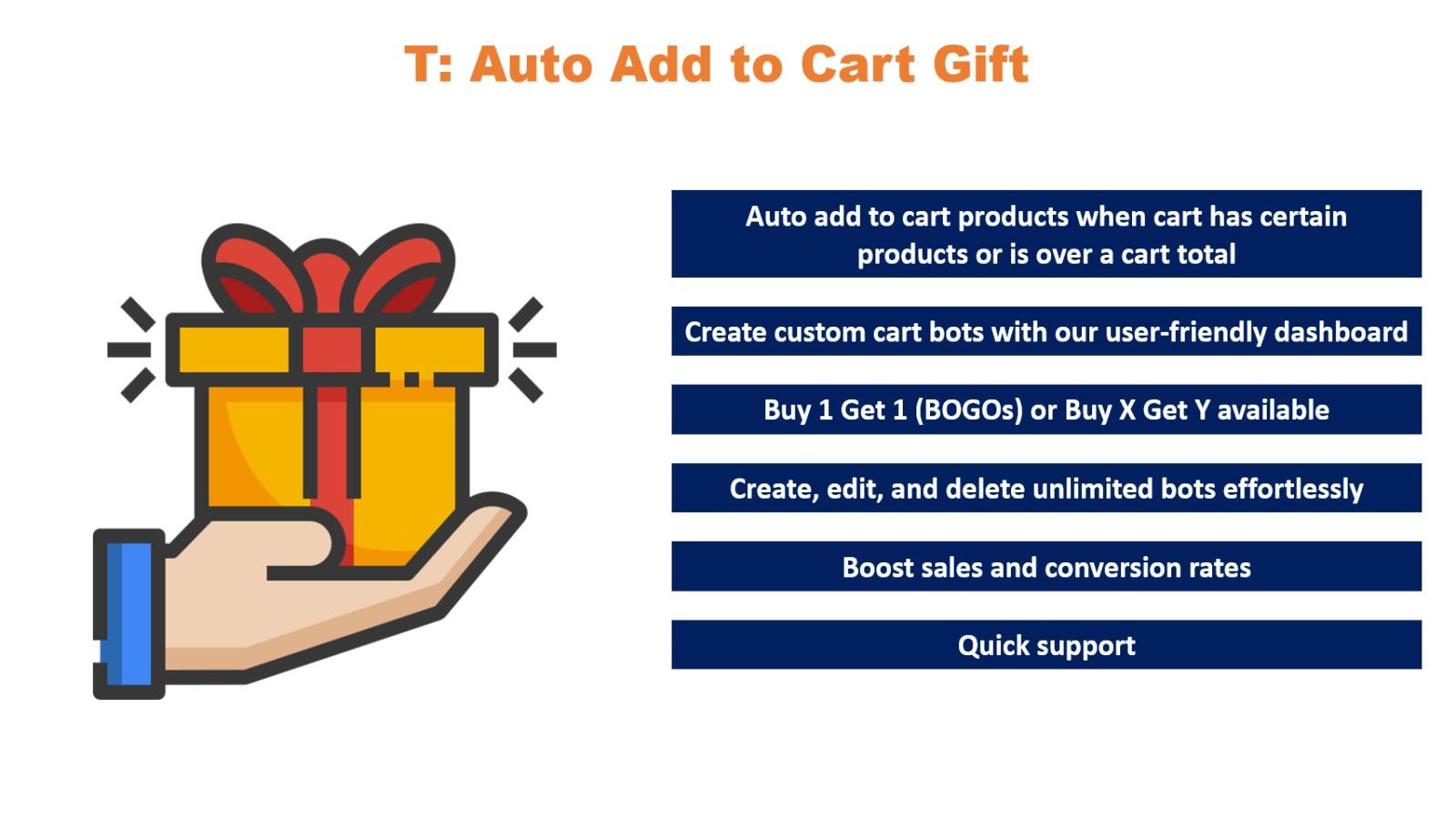 T: Auto Add to Cart Gift