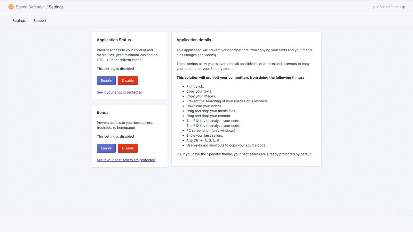 Speed Defender - anticopy